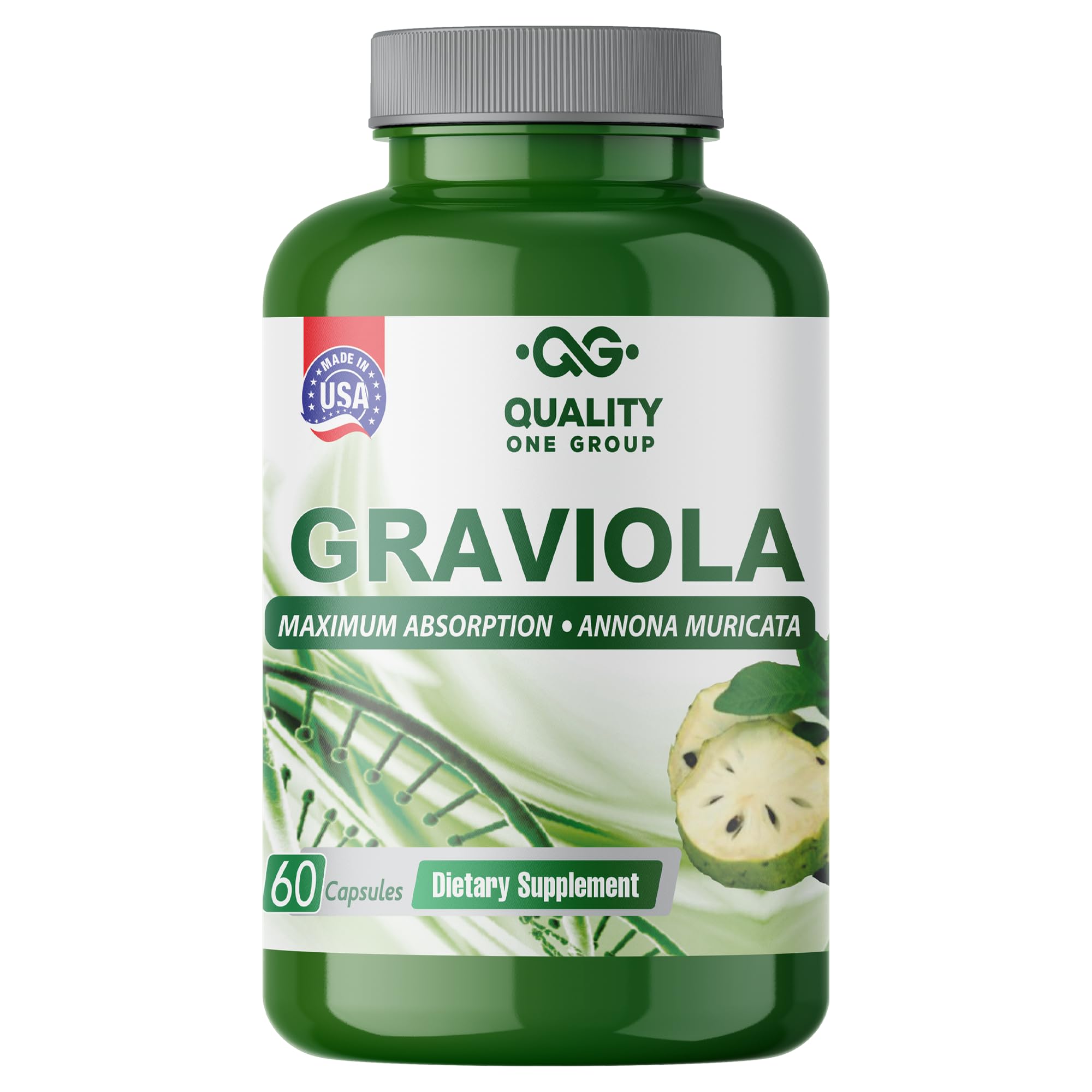 QUALITY ONE Graviola Extract Capsules front view with label