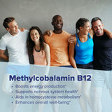 quality Source Advanced B-12 tablets alongside other vitamins