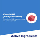 quality Source B-12 Methylcobalamin 5000 mcg Tablets in a hand
