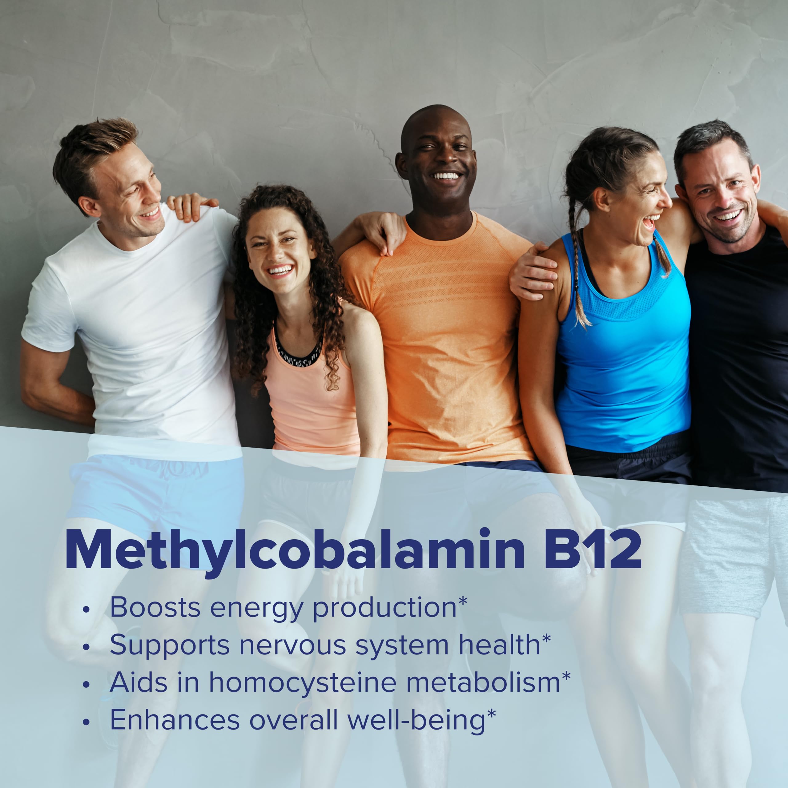 quality Source B-12 Methylcobalamin 5000 mcg Tablets on a wooden table