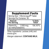 quality Source B-12 Methylcobalamin bottle with label