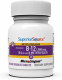 quality Source B12 Methylcobalamin tablets with dosage information