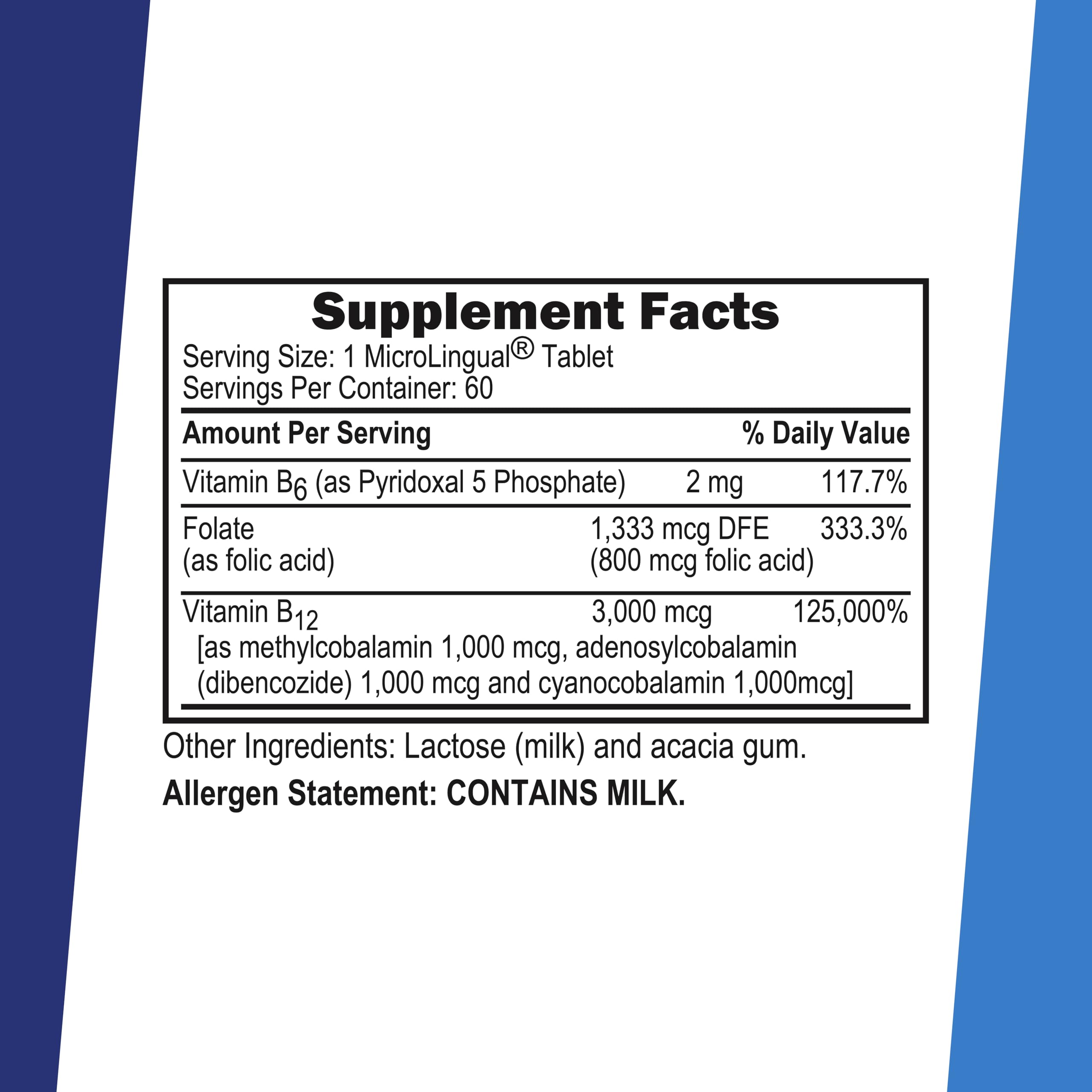 quality Source B12 Sublingual Tablets packaging