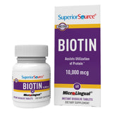 quality Source Biotin 10mg Daily Supplement front view
