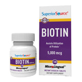 quality Source Biotin 5mg Daily Supplement front view