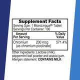 quality Source Chromium Instant Dissolve Tablets packaging