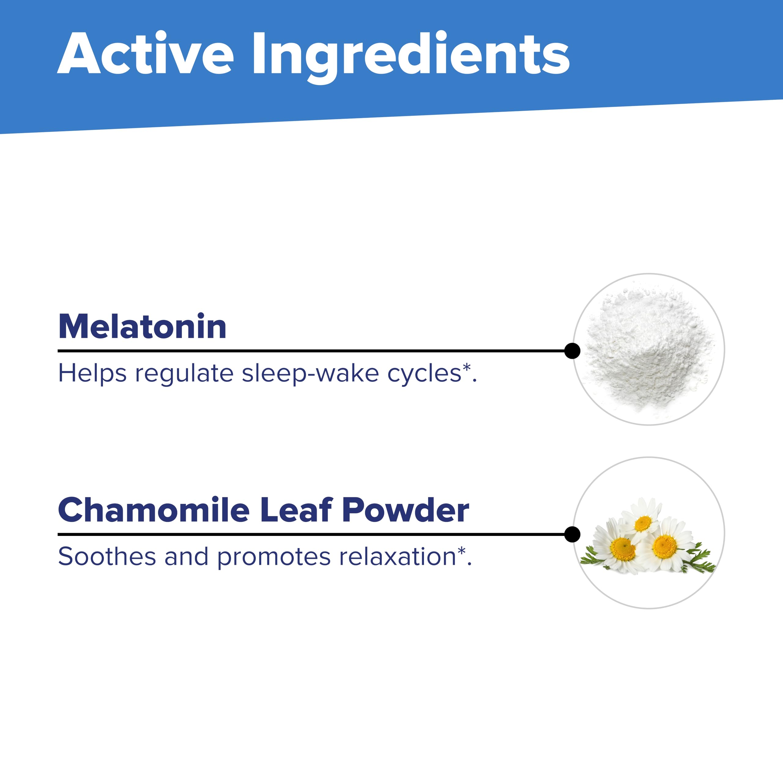 quality Source Extra Strength Melatonin with chamomile flowers