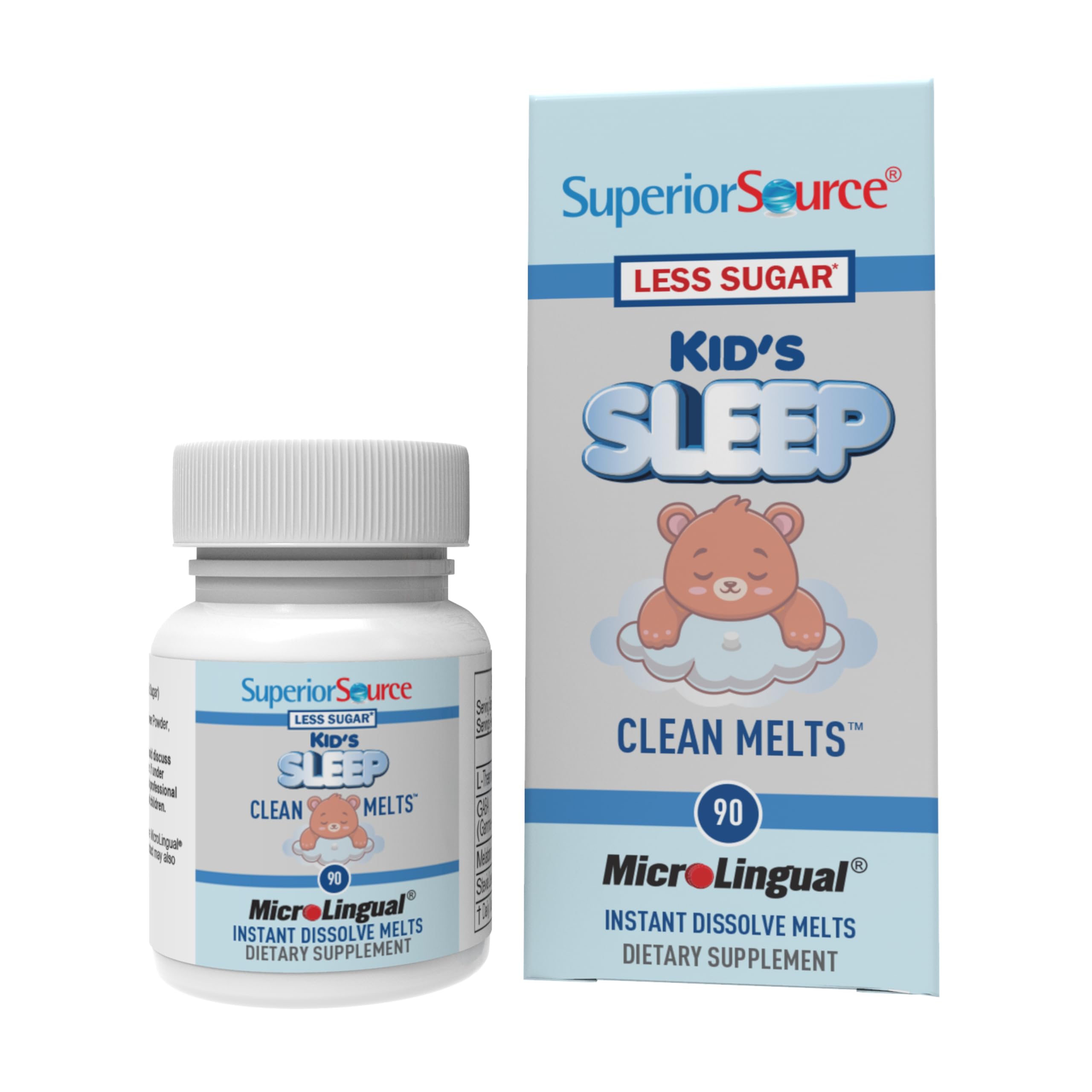 quality Source Kid's Sleep Clean Melts 90 count packaging front view