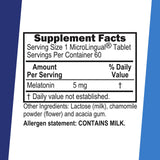 quality Source Melatonin 5 mg packaging with 60 tablets