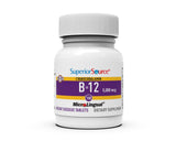 quality Source Methylcobalamin B-12 tablets on a wooden surface