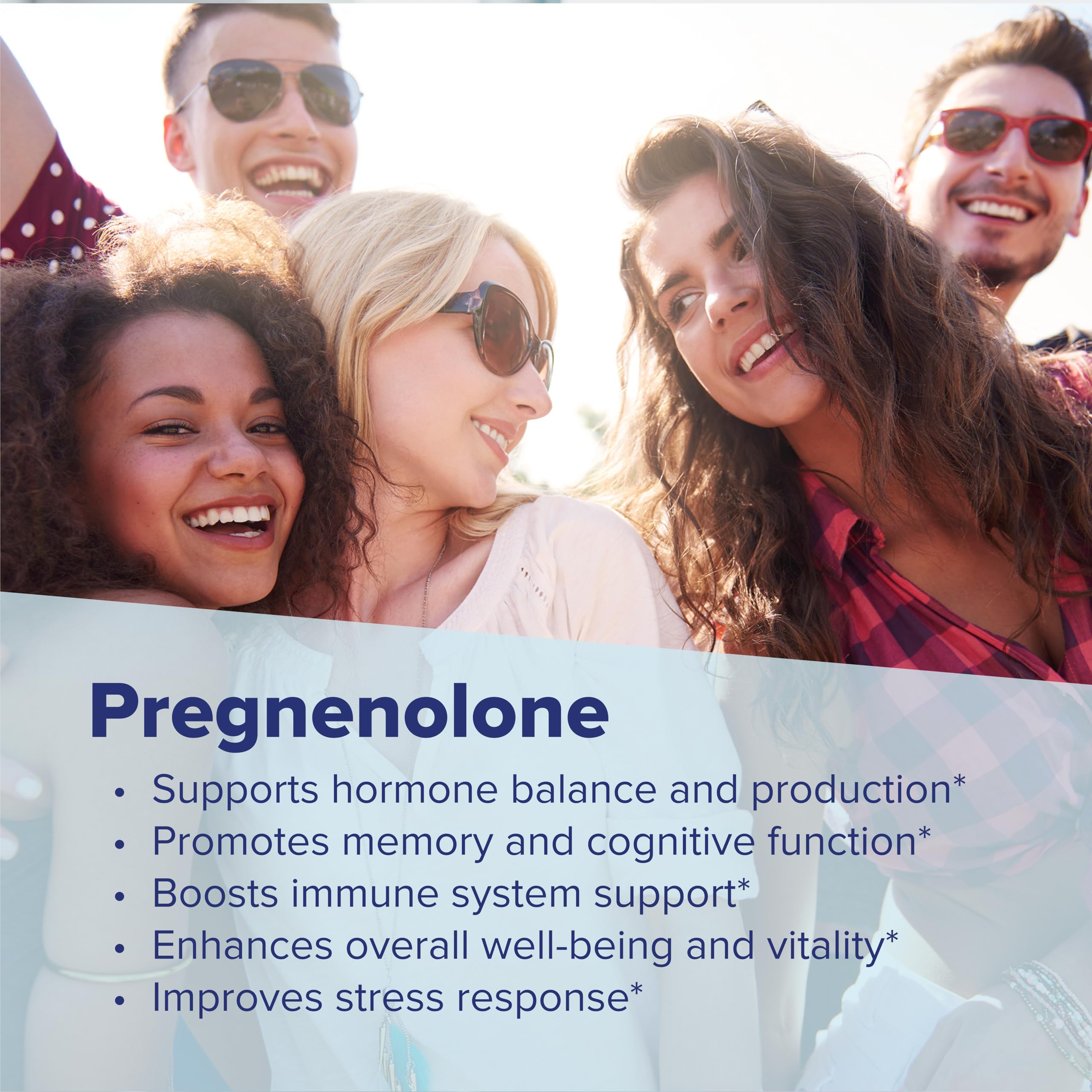 quality Source Pregnenolone Supplement Tablets on a table