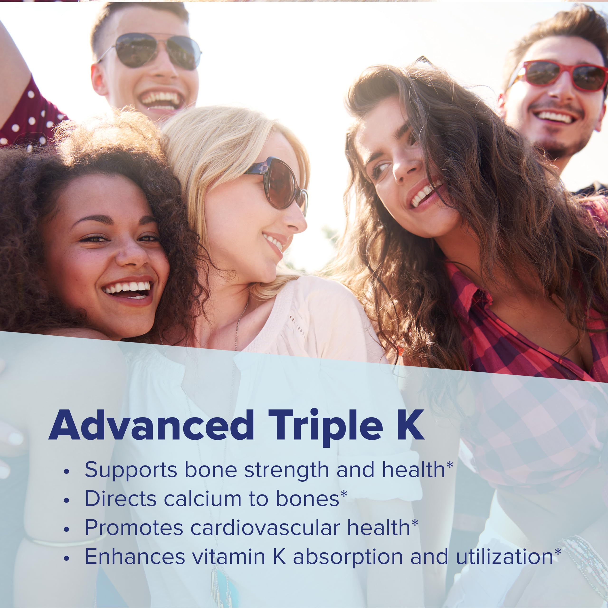 quality Source Triple K Vitamin K1 Supplement on a wooden table