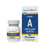 quality Source Vitamin A Supplement 90 Tablets front view