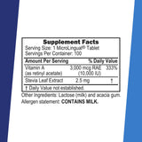 quality Source Vitamin A Supplement 90 Tablets packaging