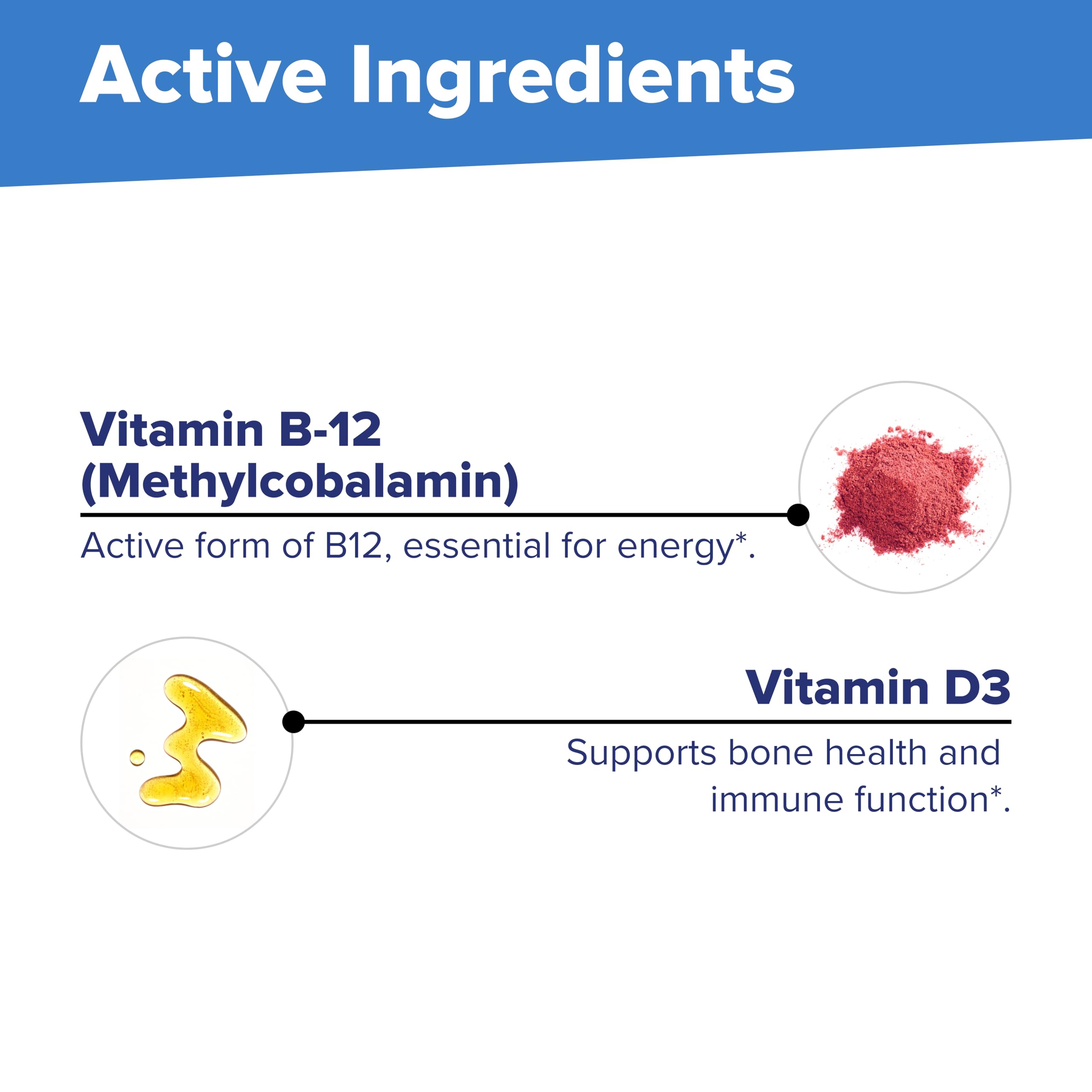 quality Source Vitamin B12 and D3 supplement in hand