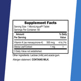 quality Source Vitamin K1 500 mcg packaging side view