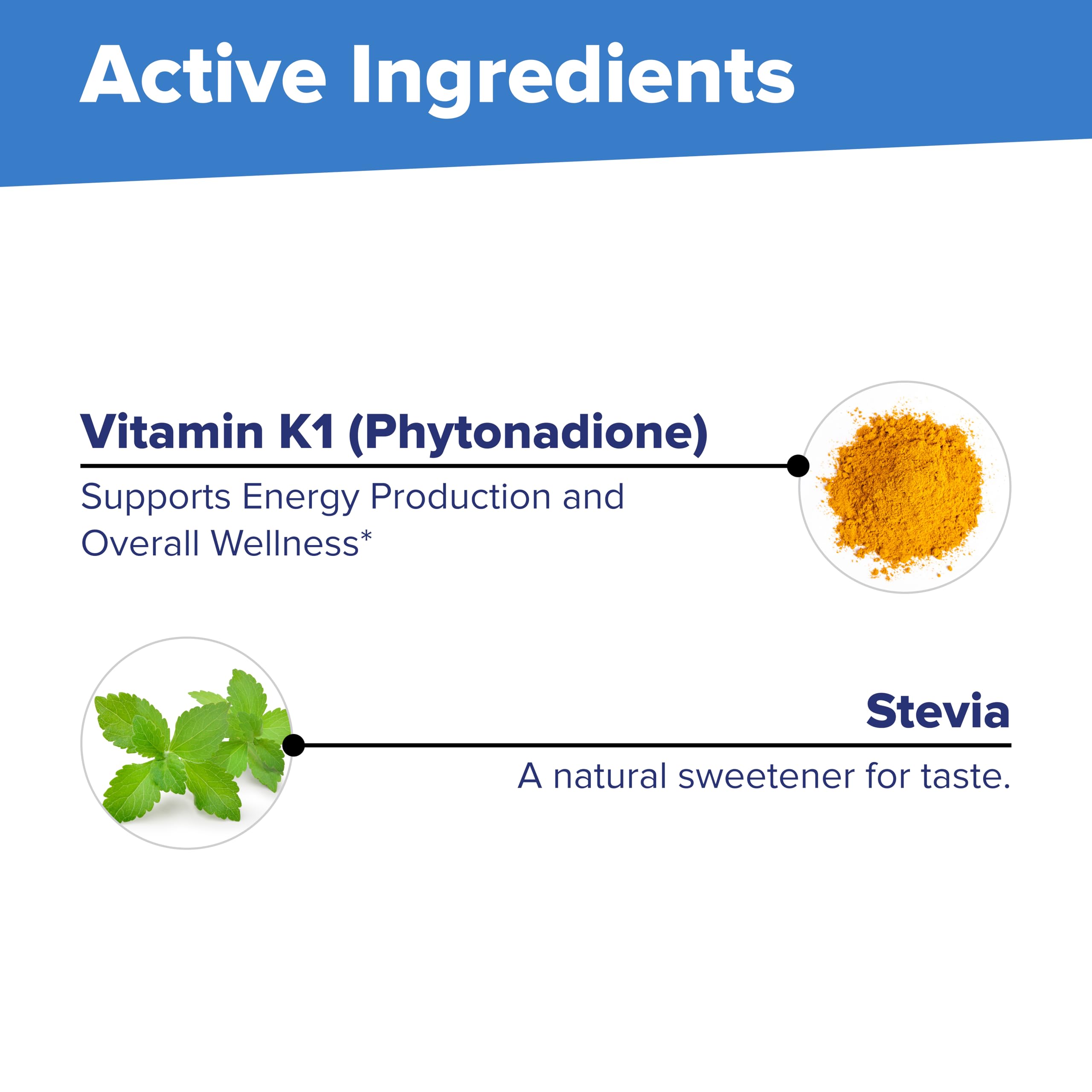quality Source Vitamin K1 Daily Supplement back view