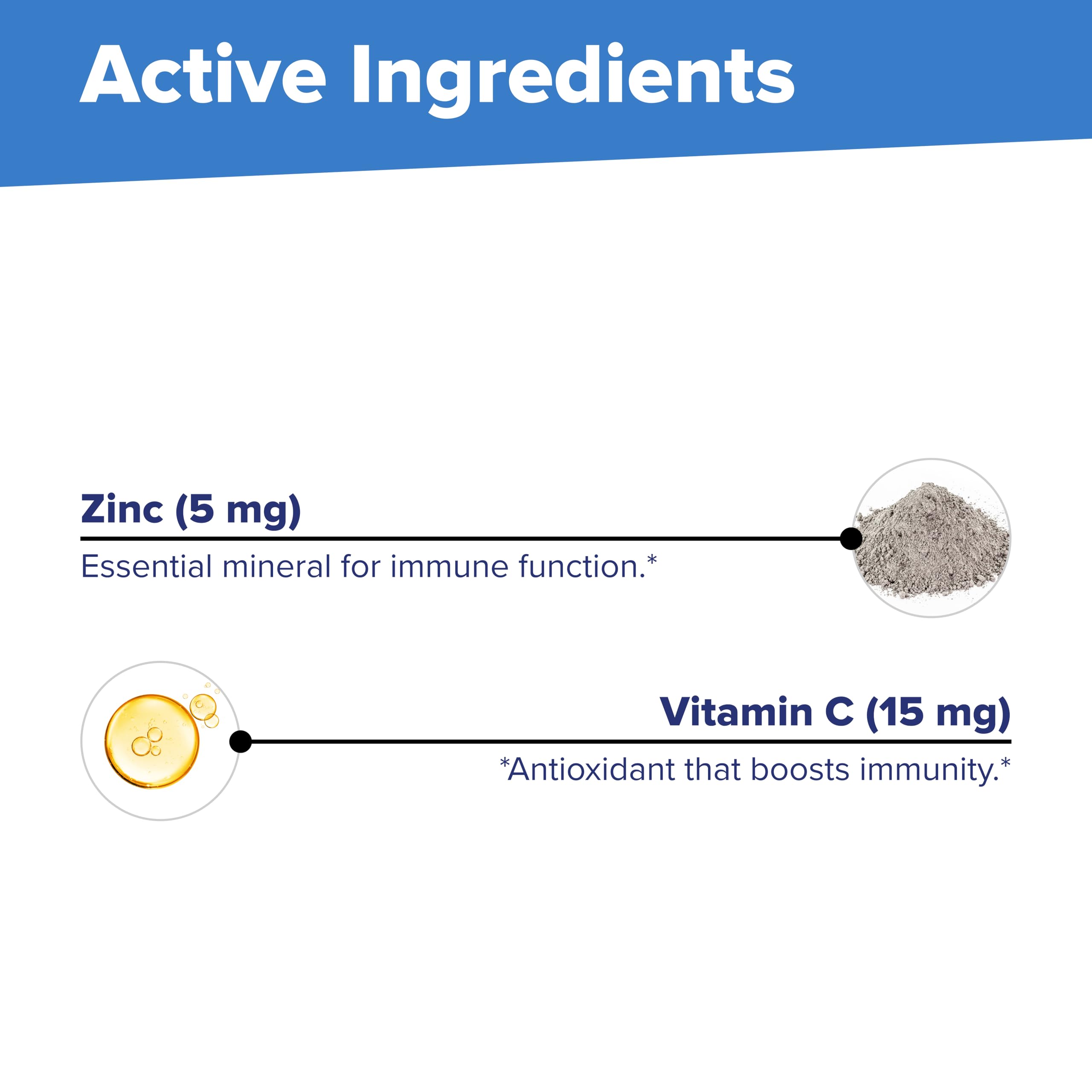 quality Source Zinc Lozenjets 5mg on a wooden table