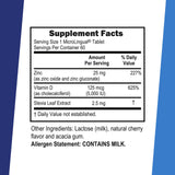 quality Source Zinc Supplement 25mg with Vitamin D3 packaging