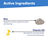 quality Source Zinc Supplement 25mg with Vitamin D3 side view
