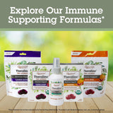 Quantum Elderberry Zinc Lozenges showing dosage information