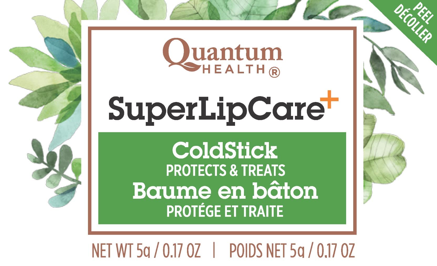 Quantum L-Lysine Supplement 9g back view showing ingredients