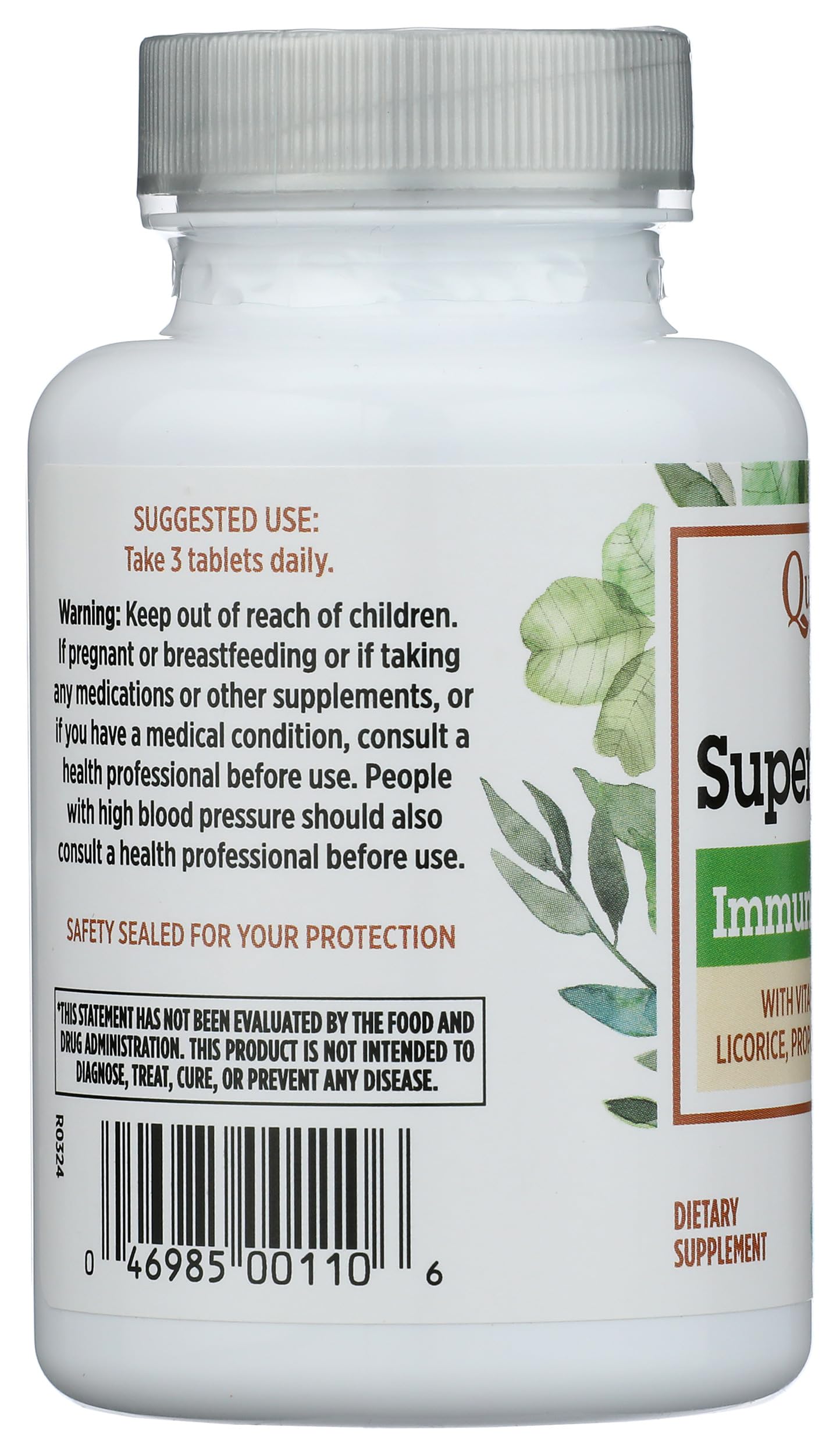 Quantum L-Lysine Supplement tablets in a bowl