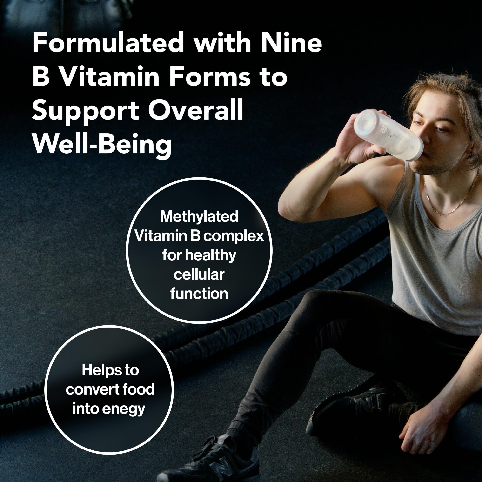 Quantum Nutrition B-Complex Methylated Vitamin Supplement packaging