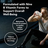 Quantum Nutrition B-Complex Methylated Vitamin Supplement packaging