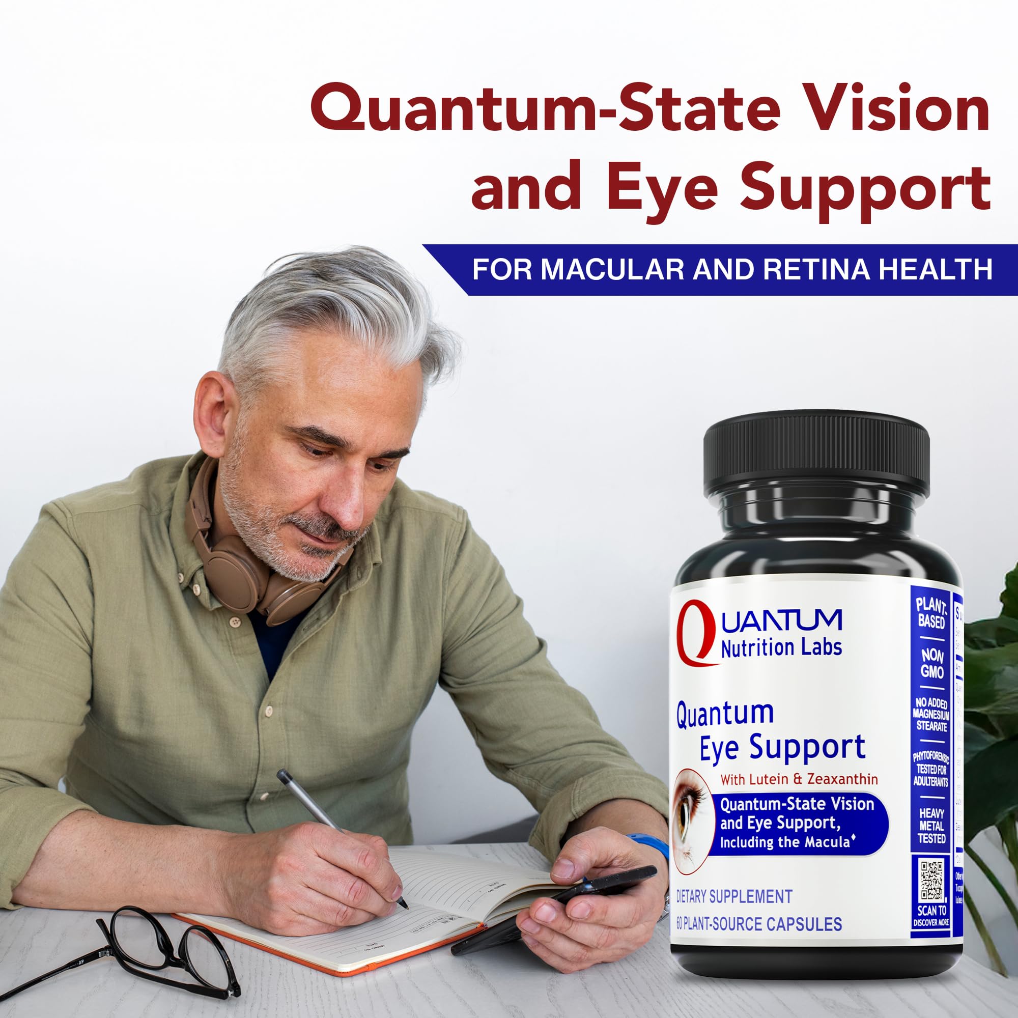 Quantum Nutrition Eye Support Supplement 60 Capsules bottle with label