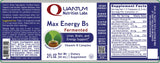 Quantum Nutrition Max Energy B Liquid Supplement packaging details