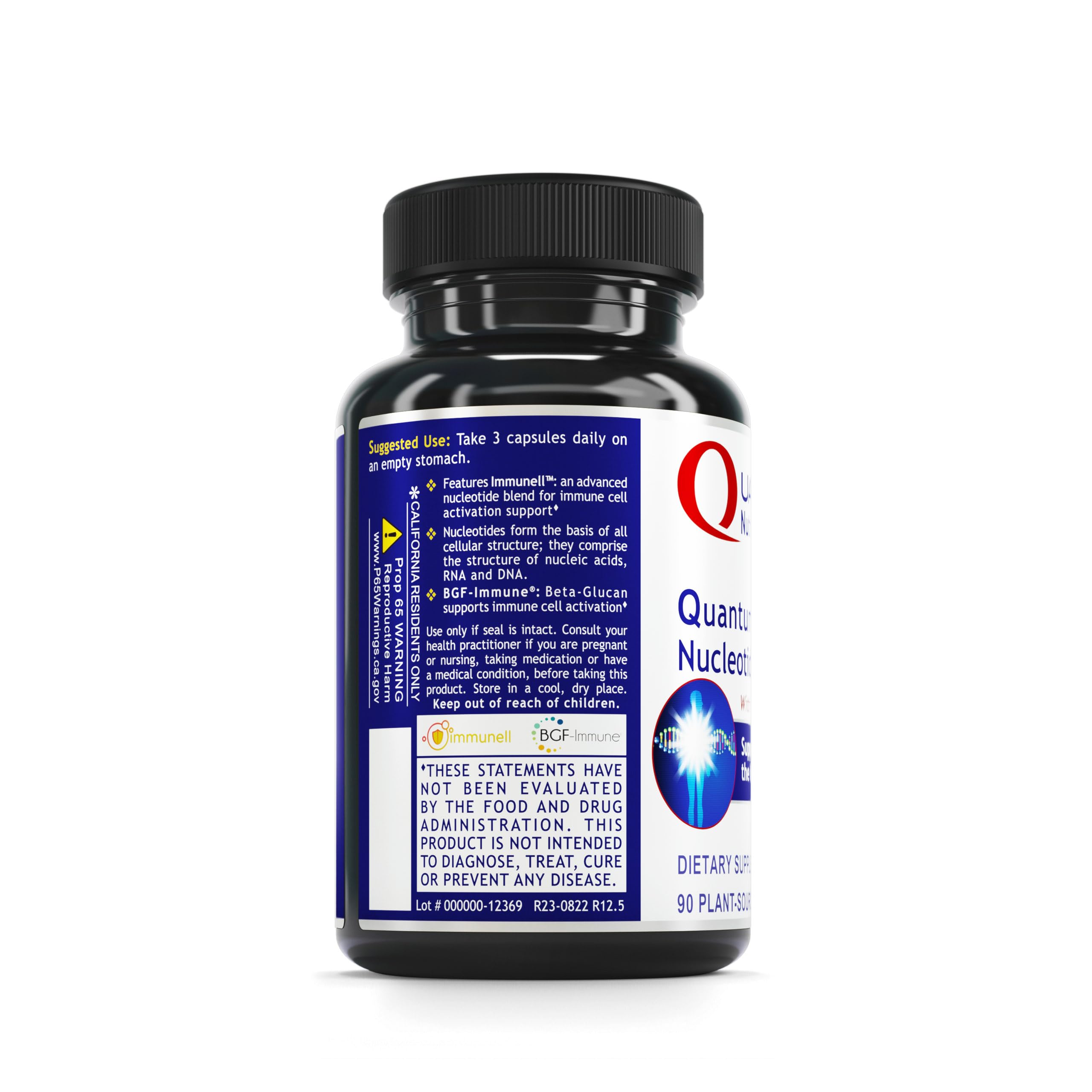 Quantum Nutrition Multivitamin Capsules 90 Count back view