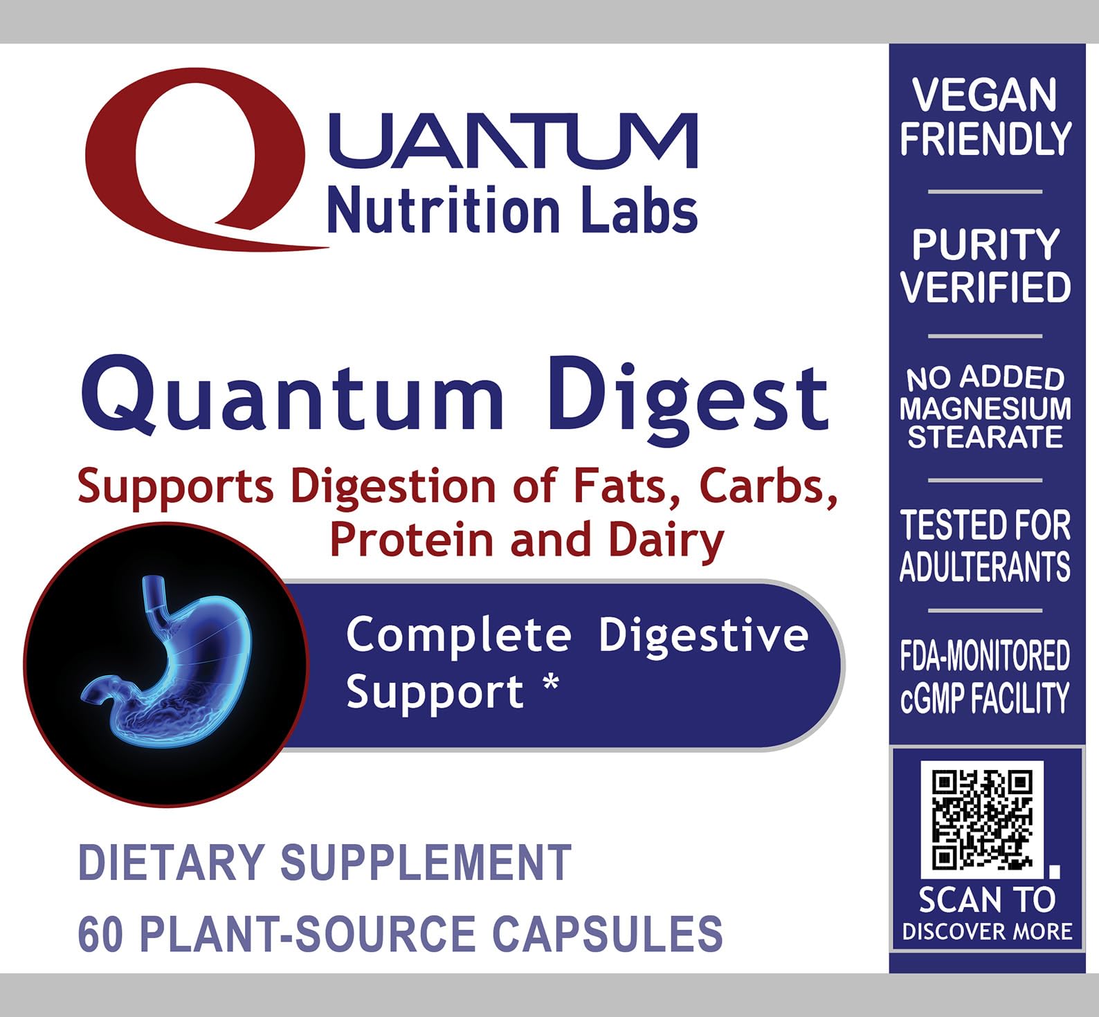Quantum Nutrition Vegan daily Aid ingredients list