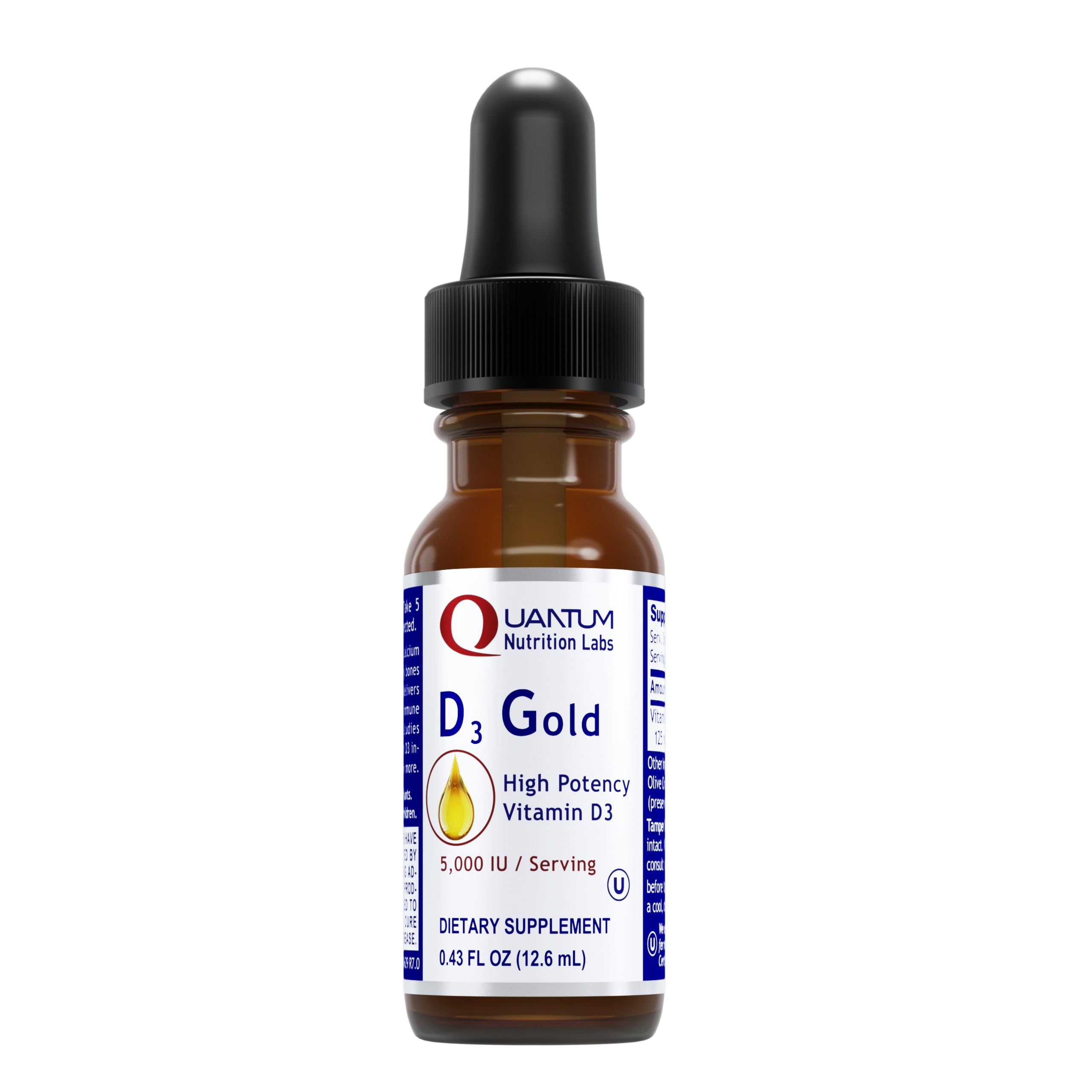 Quantum Nutrition Vitamin D Supplement 45g front view