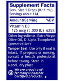 Quantum Nutrition Vitamin D Supplement 45g on a wooden table