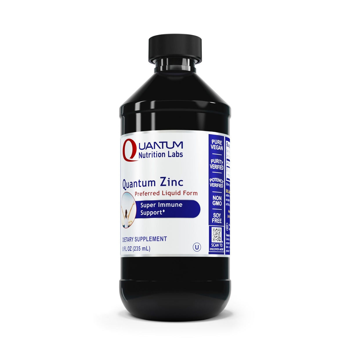 Quantum Nutrition Zinc Liquid 25mg front view