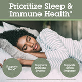 Quantum Sleep daily wellness Melatonin 2mg capsules on a table