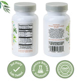 Quantum Sleep daily wellness Melatonin 5mg Herbal Sleep Aid 30 Capsules side view
