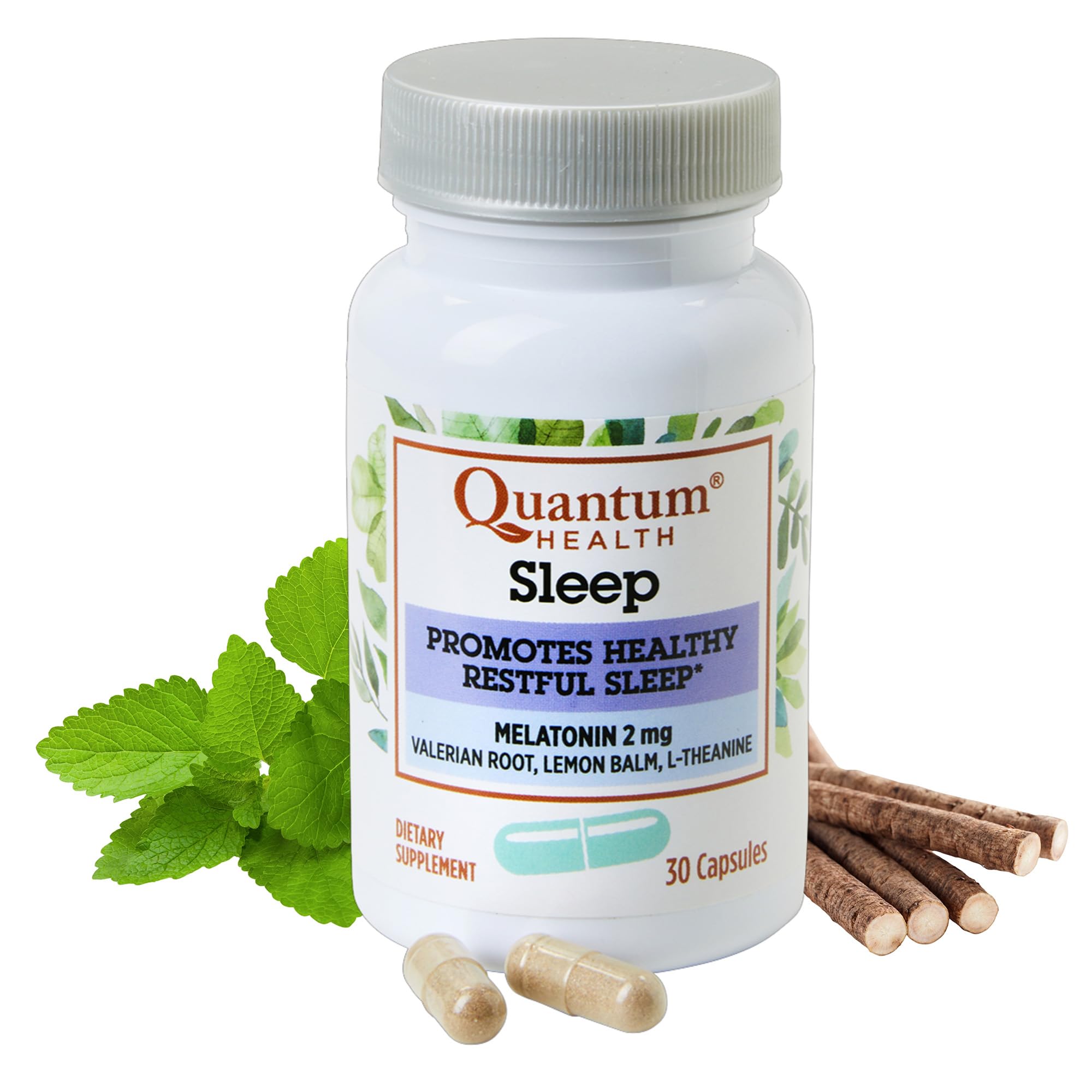 Quantum Sleep Melatonin 2mg Herbal Sleep Aid front view