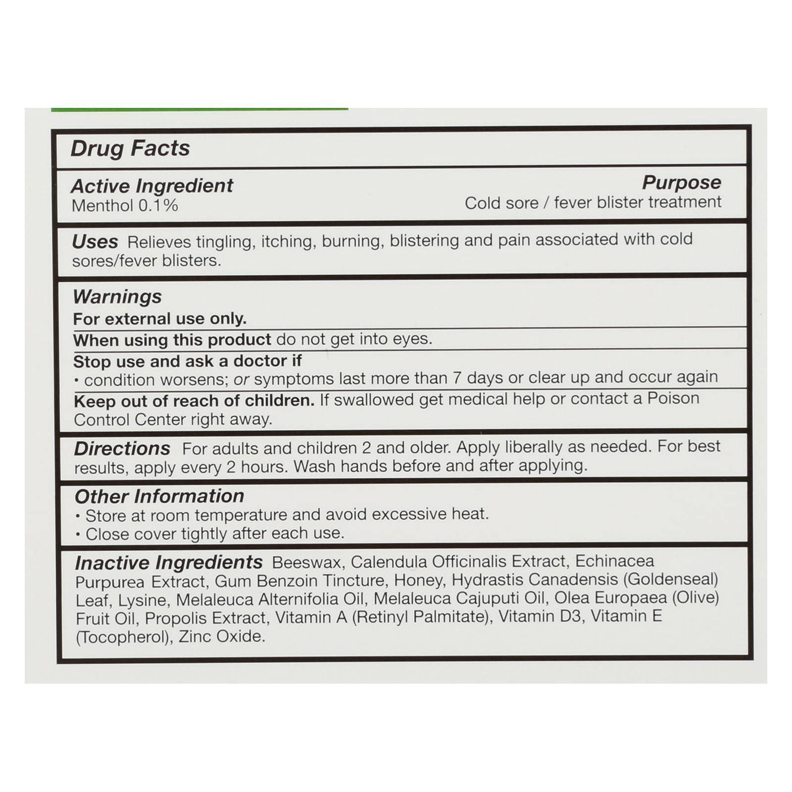 Quantum Super Lysine+ Cream 0.75 oz packaging details