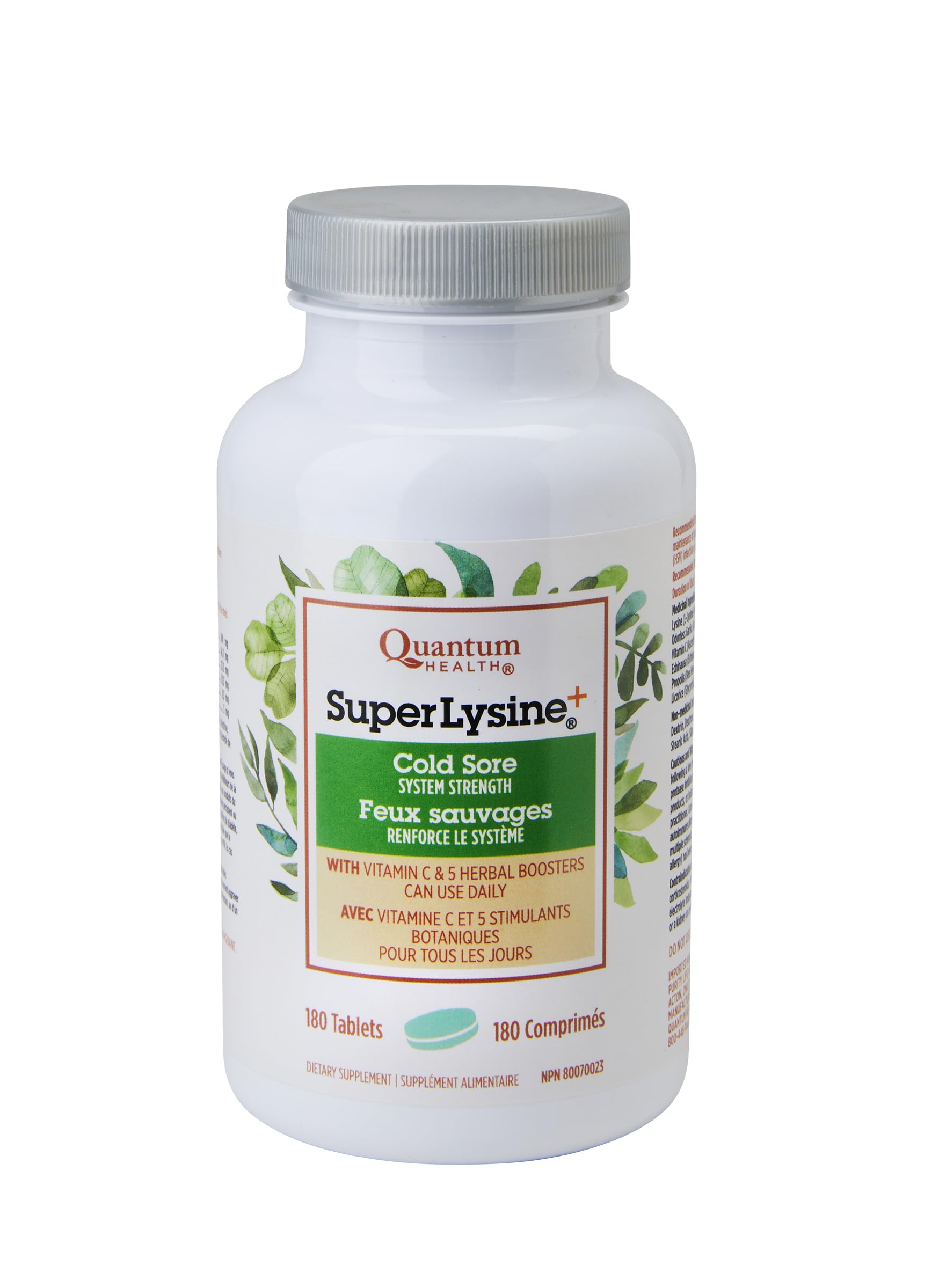 Quantum Super Lysine+ L-Lysine 1500mg tablets front view