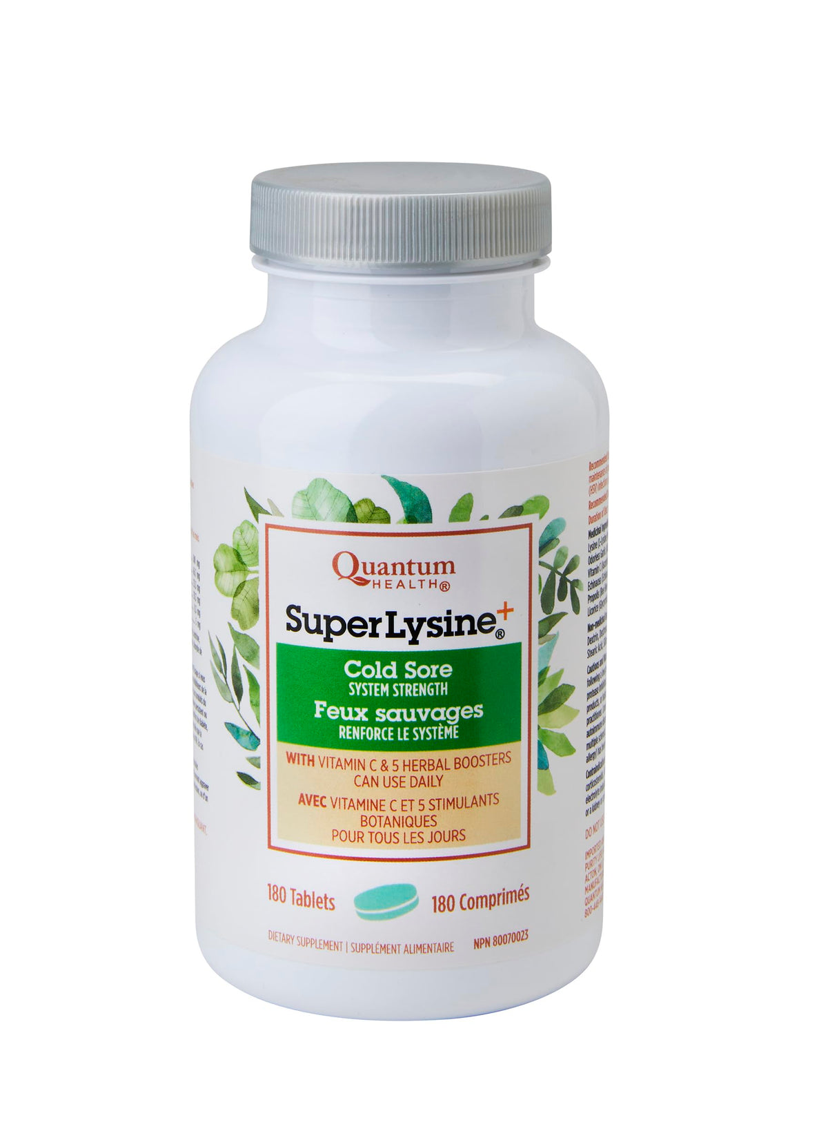 Quantum Super Lysine+ L-Lysine 1500mg tablets front view