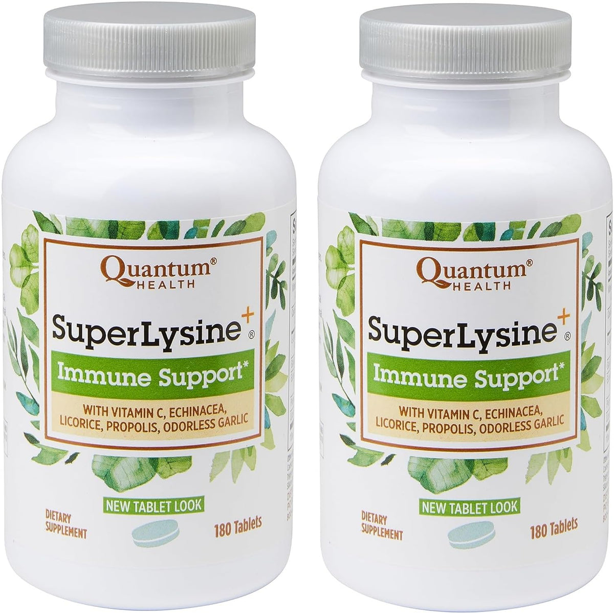 Quantum Super Lysine+ L-Lysine Supplement Pack of 2 front view