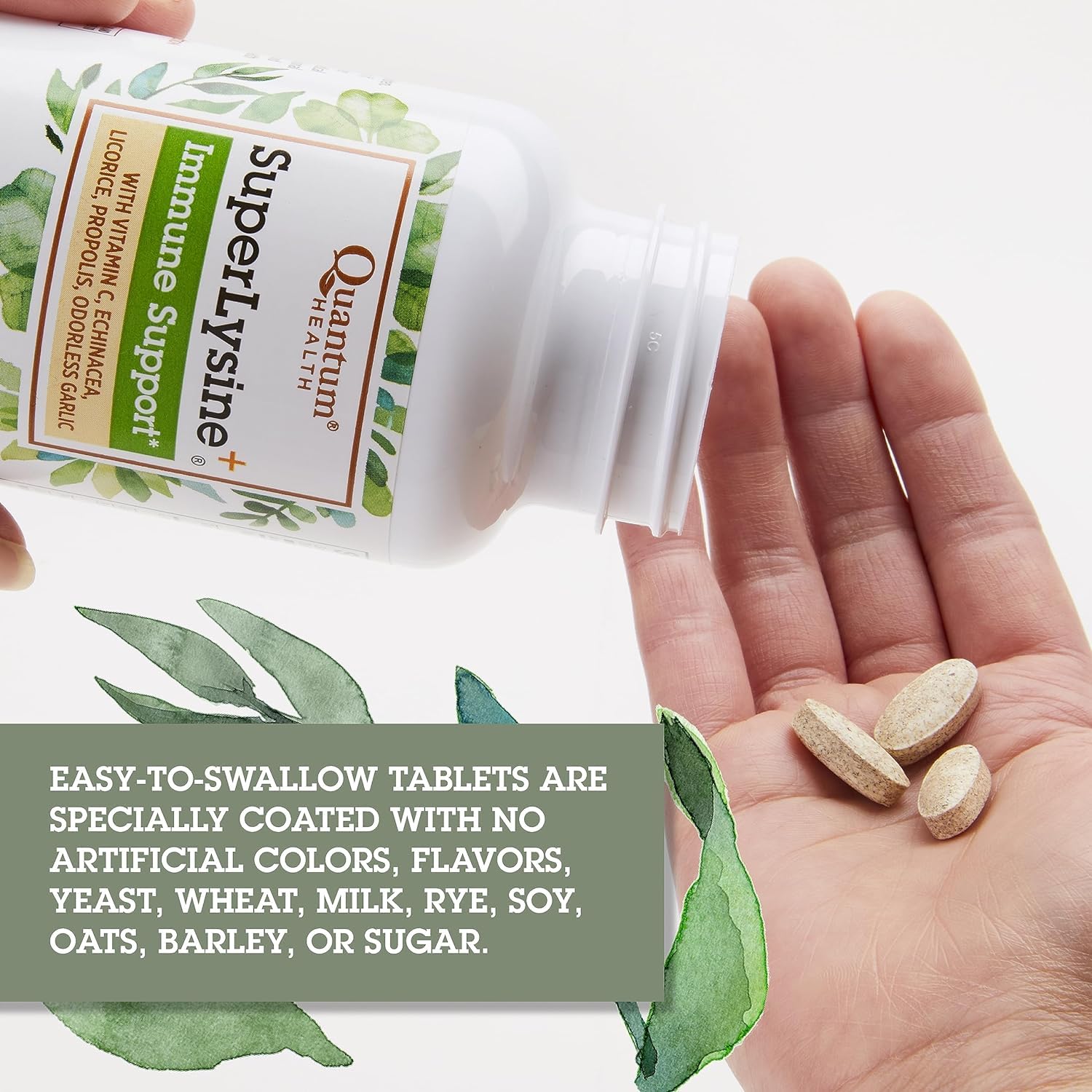 Quantum Super Lysine+ L-Lysine Supplement packaging