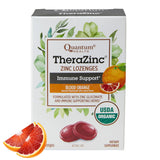 Quantum TheraZinc Organic Blood Orange Zinc Lozenges front view