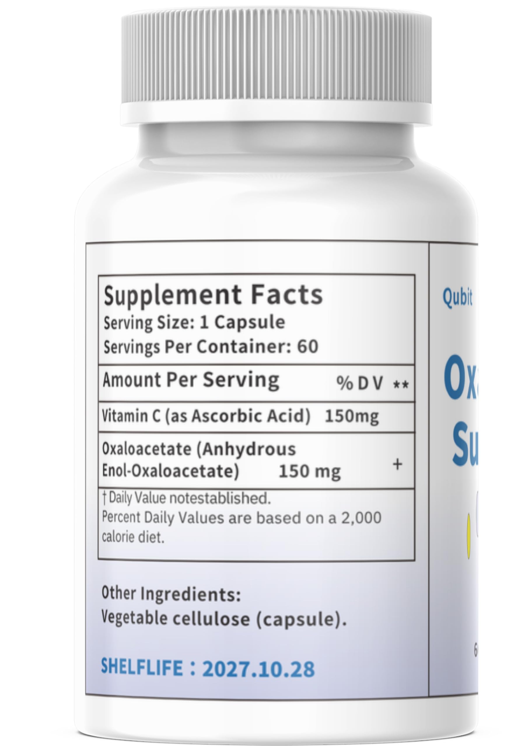 QUBIT Oxaloacetate Supplement 1g packaging