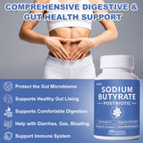 QUBIT Sodium Butyrate Prebiotic Capsules side view