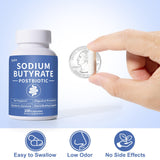 QUBIT Sodium Butyrate Prebiotic Capsules vegan capsule close-up