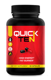 Quick Ten Ultra Fat Burner Capsules front view