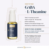 Quicksilver Scientific GABA + L-Theanine supplement with measuring spoon